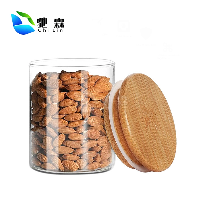 glass cookie jars with wooden lids